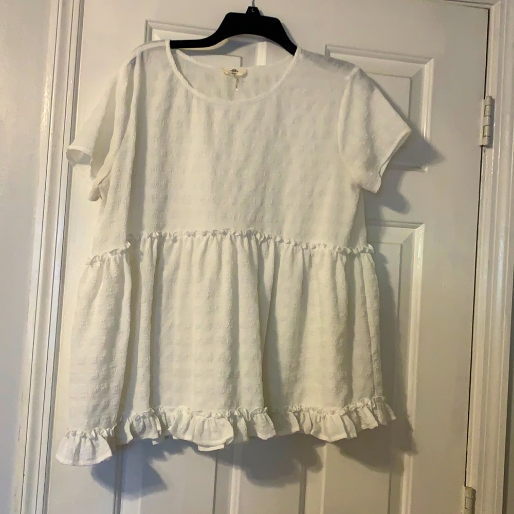 Short Sleeved White Shirt